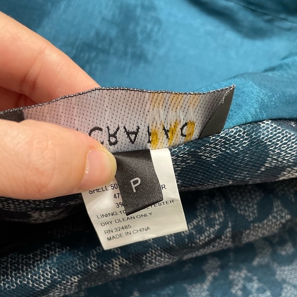 MYCRA PAC Rain Coat Short Length Peacock Teal Color Lace Lining - Picture 11 of 15